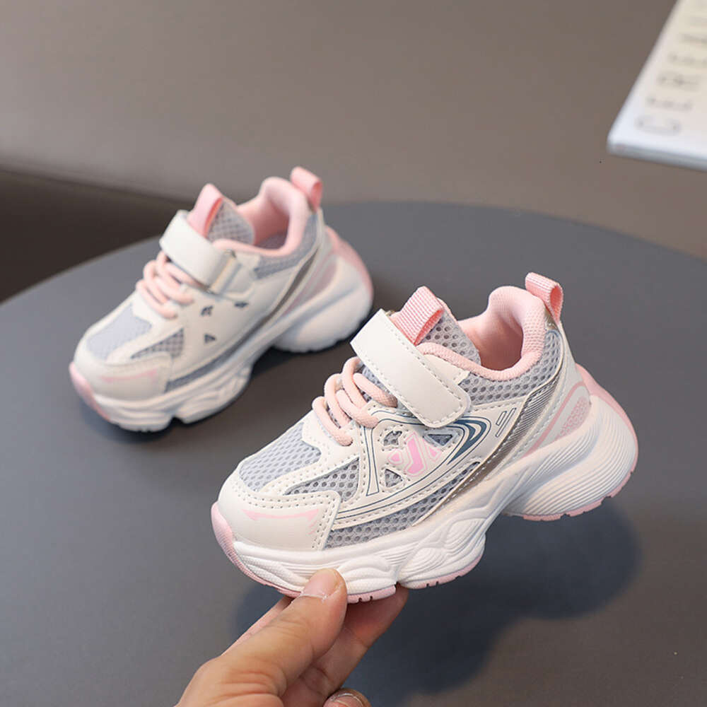 2023 Autumn New Children's Sports Boys' Breathable Mesh Girls' Baby Dad's Casual Shoes F612-29