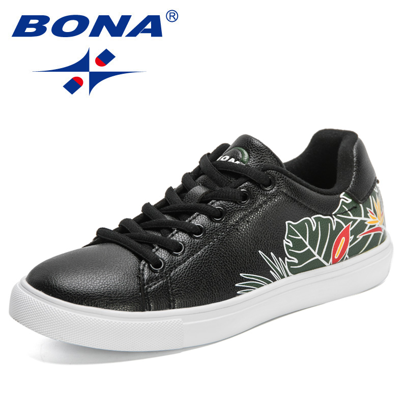 2022 BONA New Designers Classics New Skateboarding Women High Quality Antiskid Walking Sports Shoes Ladies Casual Sneakers 4317