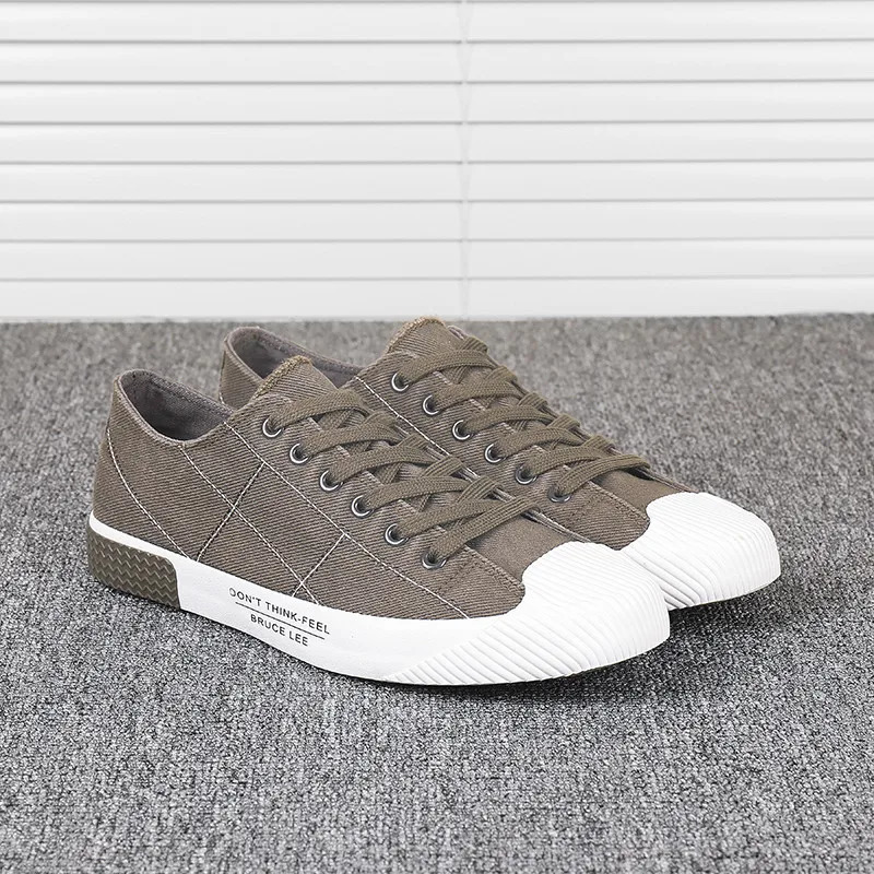 Canvas Shoes for Men Green Plaid Flat Shoes Men Lace-up Breathable Casual Shoes Men Espadrilles zapatos hombre 240612