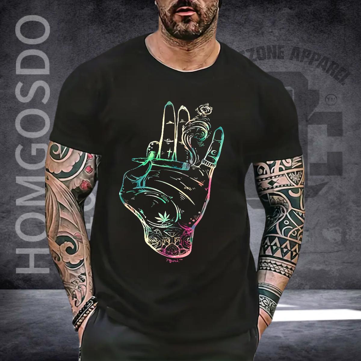 Classic T-Shirts for Men Customized Print Men Tops Tees Anime Printing Street Breathable Crew Neck Cotton Loose Tops Shirt