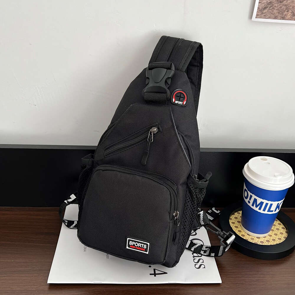Sports Multifunctional Waterproof Chest for Men and Women Versatile Crossbody Bag Korean Version Large Capacity Casual One Shoulder Backpack H6.12#14 