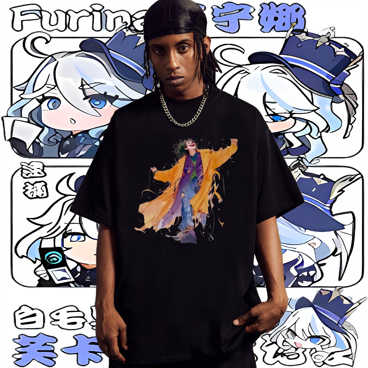 Casual New T shirt Custom Cartoon Men Tops Tees Sports Casual Cotton Breathable Loose Tees Shirts