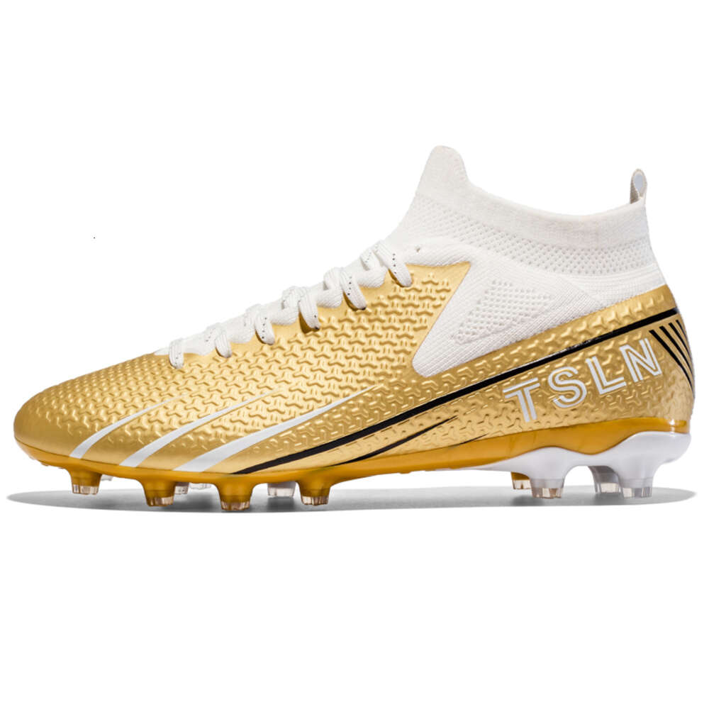 New quality Outdoor High top Non-slip Breathable Fashion sports FG Custom Men Football Soccer Shoes Boots