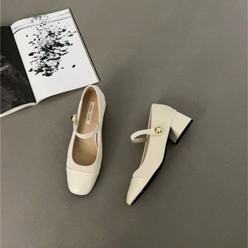 New Flats Shoes Women Spring/Autumn Low Heel Ballet Square Toe Shallow Shoe Slip On Loafer Round Toe Ballet Flat Shoes zapatos