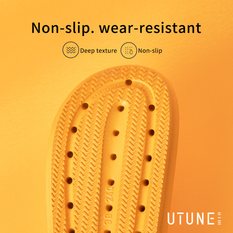 UTUNE Women Sandals Summer Platform Shoes Beach Outside EVA Slides Slippers Men Soft Thick Sole Non-slip Indoor Plus Size 42 43