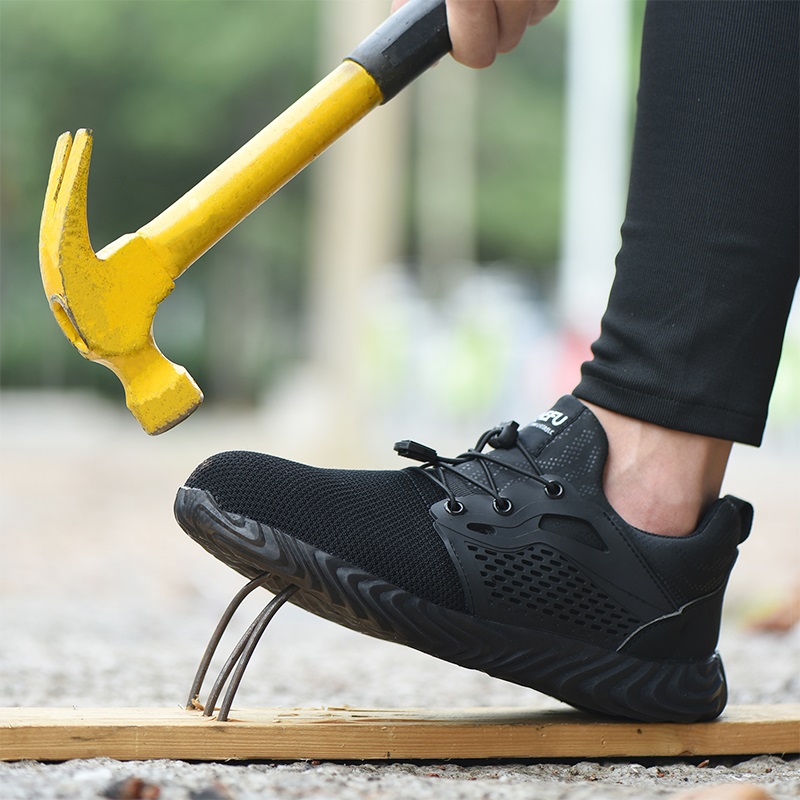 Autumn Lightweight Winter Men Women Safety Steel Toe Work Sneakers Boots Anti-Smashing Indestructible Shoes Man f300