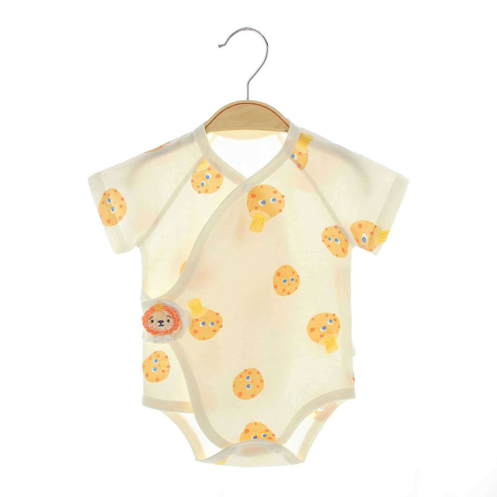 Baby Jumpsuits Rompers Thin Bottom Wrap Newborn Clothing Class A Pure Cotton Summer Boneless Baby Outgoing Baby Harper