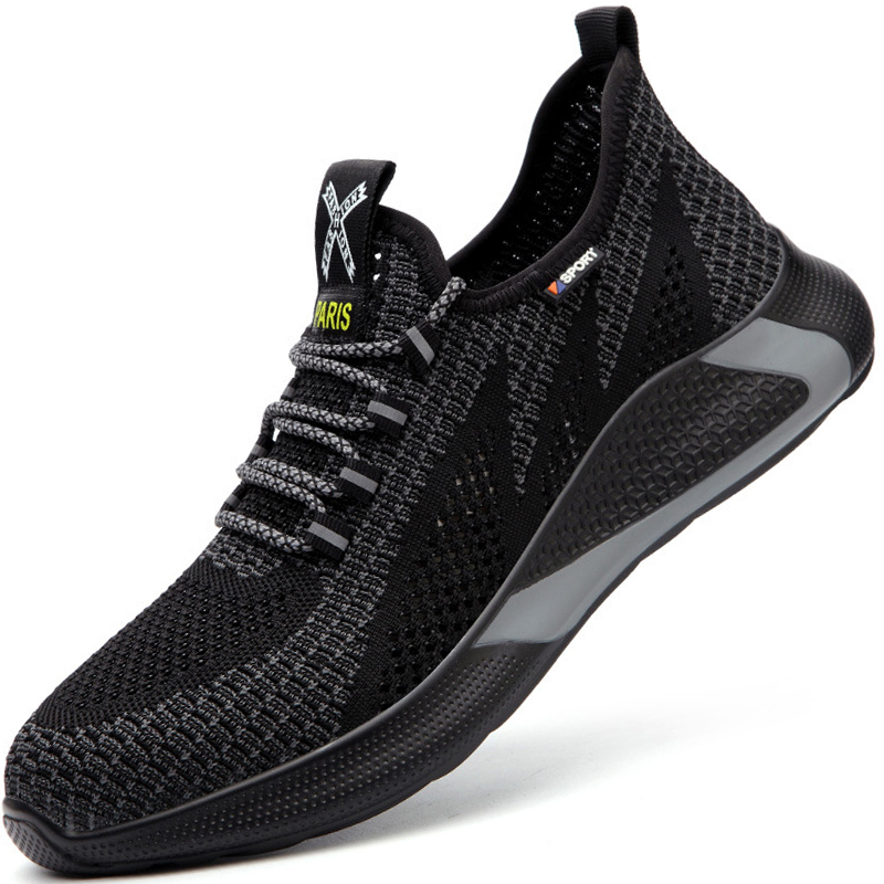 Lightweight Breathable Work Sneakers Indestructible Safety Steel Toe Cap Protective Shoes Men Puncture-Proof Footwear Male b6e1