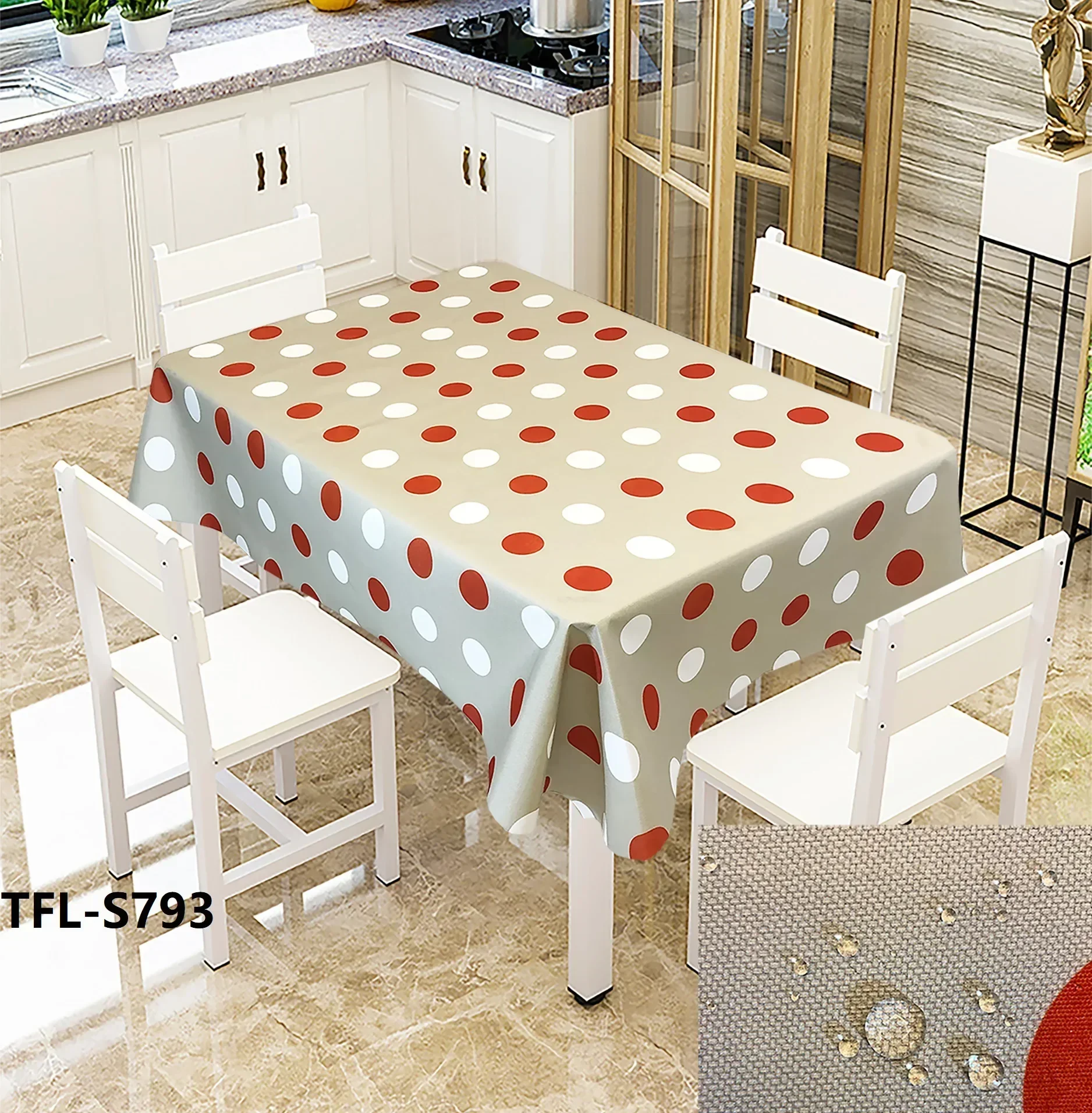 Fabric Waterproof Creative Tablecloth Style Christmas Printing Serviette Table Living Room Accessories Decor 86AZ01