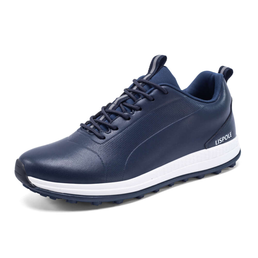 Custom Wholesale Non-slip Studless Trainers Rotating Buckles Outdoor Men Golf Shoes