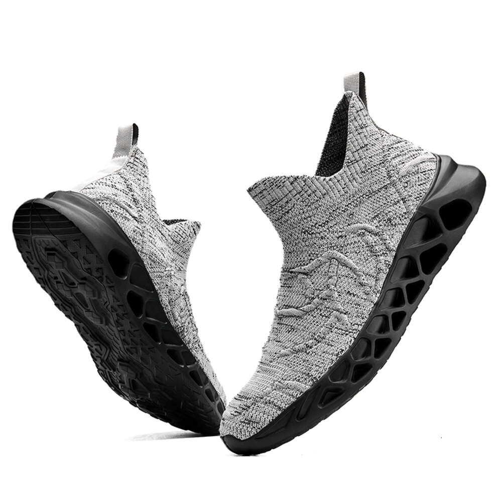 Hot selling lightweight non-slip casual man custom Elastic running mesh breathable sports shoes for men