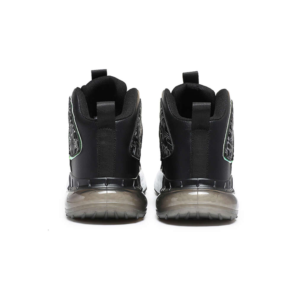 New leather Fashion men's High top rotary buckle sneakers