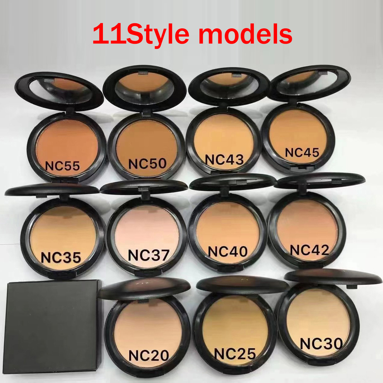 11 Style Models Design Face Powder Professional Makeup FIX POWDER PLUS FOUNDATION FOND DE TEINT POUDRS 15g Face Powder Pressed Powder Lowest Best-Selling