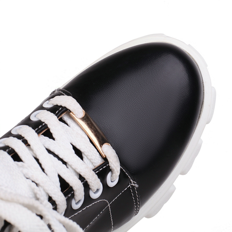 Black Orange Yellow Women Ankle Boots Platform Square Heel Ladies Short Boots PU Leather Round Toe Cross Tied Women's Shoes