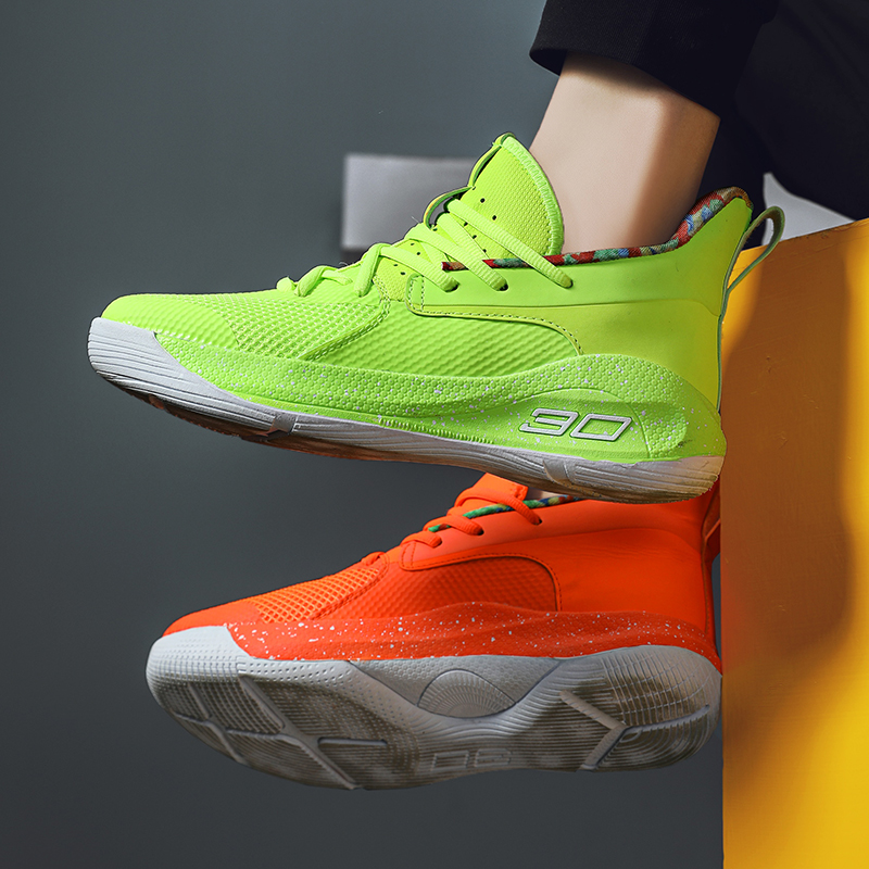 Personalized Mixed Color Basketball Shoes For Men And Women Sneakers Cushioning Sports Shoes High-Top Footwear For Basket