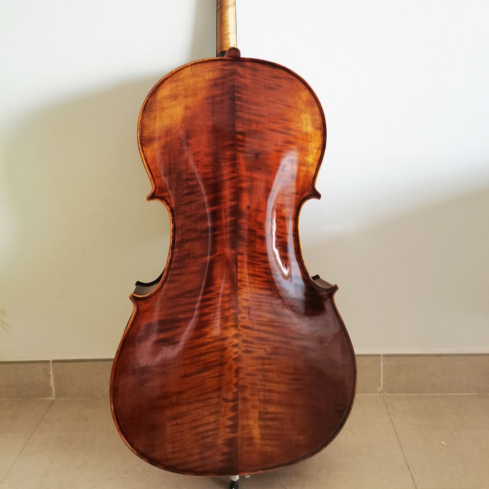 superior quality solid wood handmade cello 4/4 Maple back side panel cello stringed instrument beginner professional violoncello