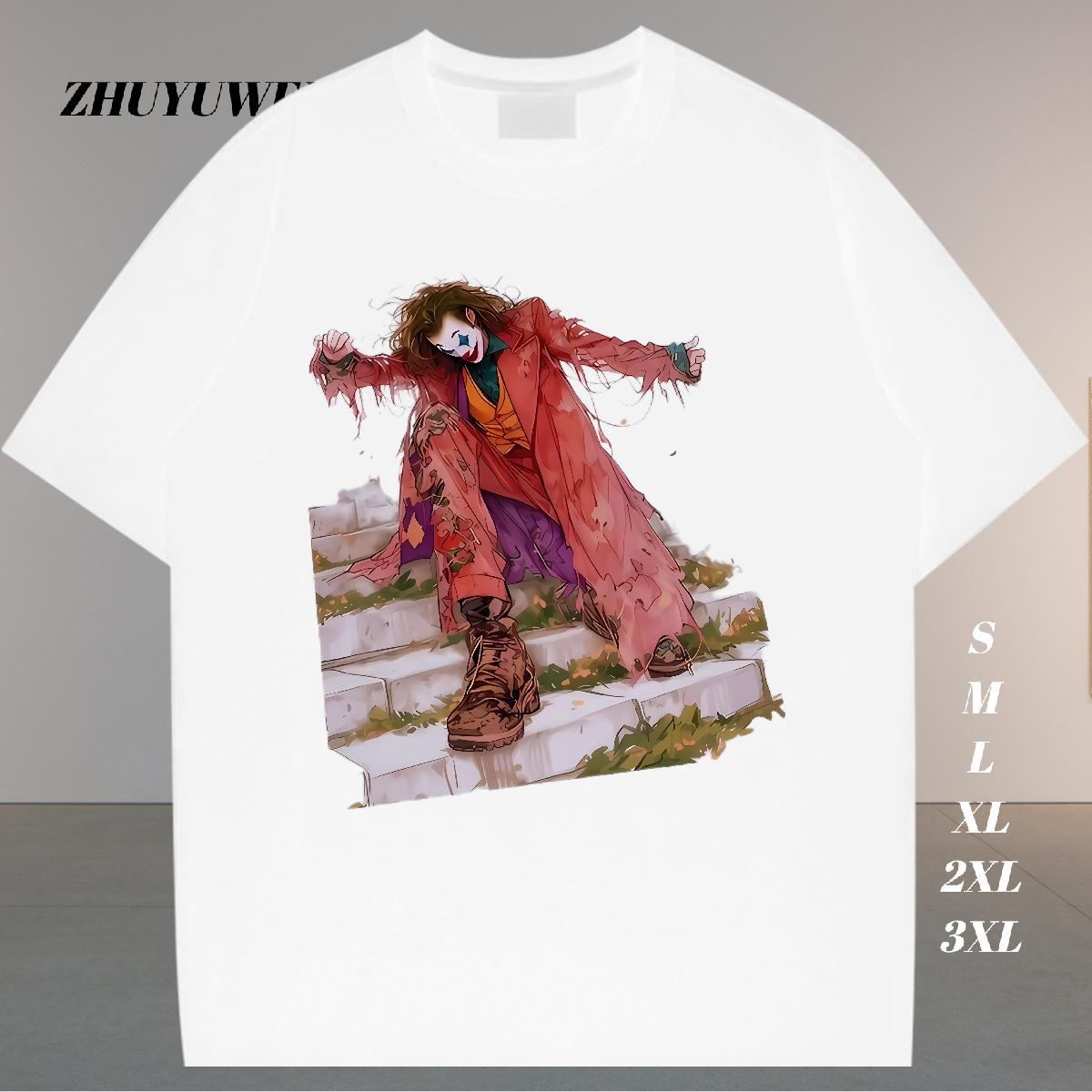 Casual New Men T Shirts Anime Print Tshirt for Man Woman Street wear Hip Hop Round Neck Short Sleeve Classic Tee Shirt