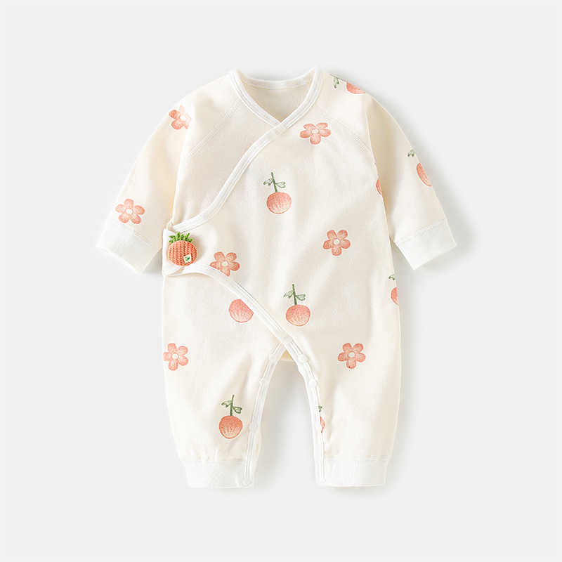 Baby Jumpsuits Rompers Baby bodysuit cotton long-sleeved newborn clothes full-moon girls and boys boneless rompers crawling clothes spring and autumn