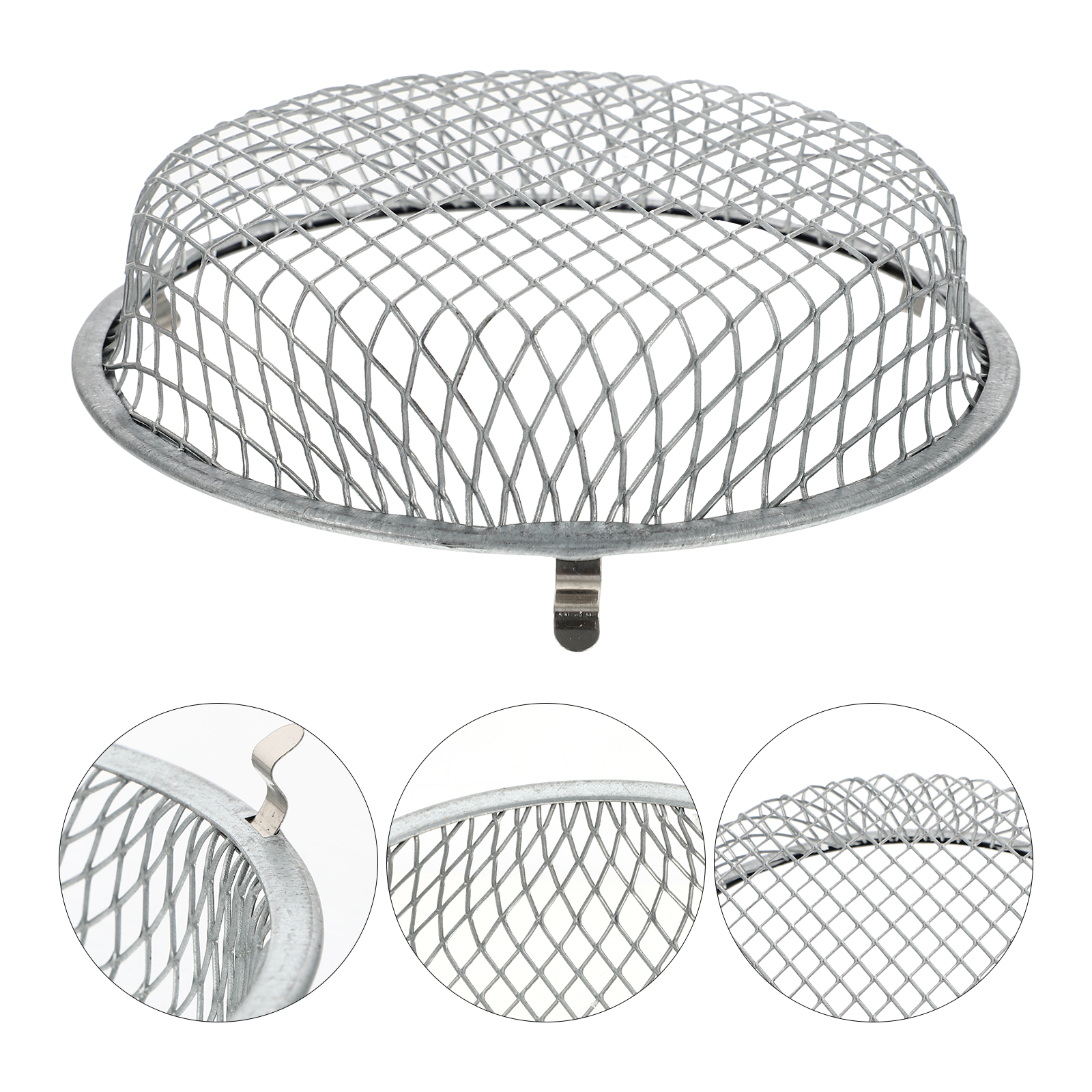 Simple Grille Animals Reptile Light Dome Cover Stainless Steel Heat Lamp Heating Protective