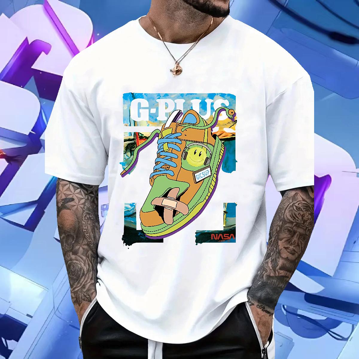 Cool Design Men Tees Breathable Short Sleeve Anime Printing Street T shirt Graphic DIY Clothes