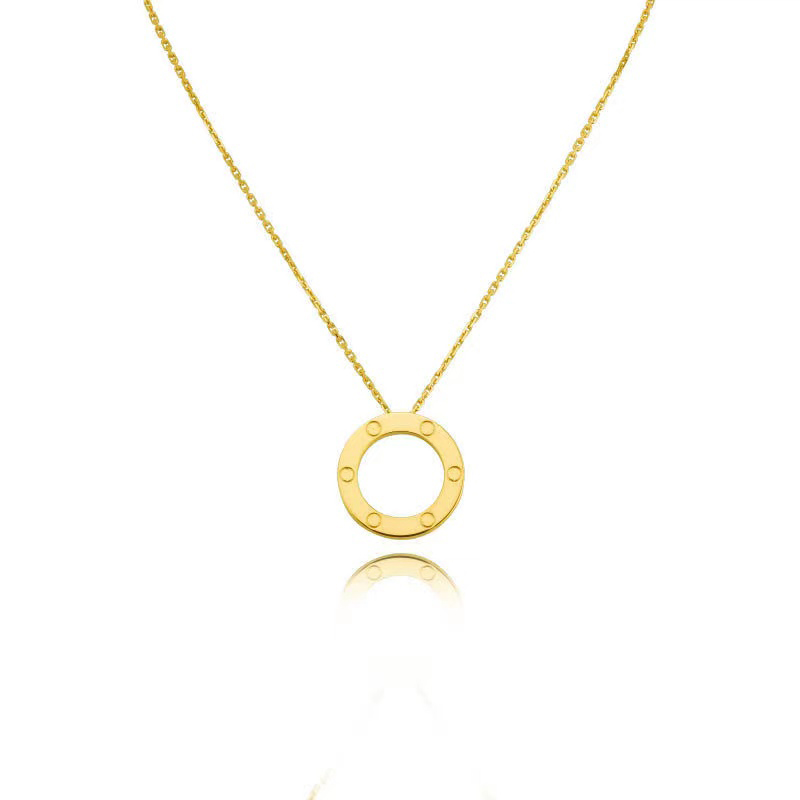 Fashion designer necklace women's pendant necklace 18k gold necklace men's love gift for women high quality letter design jewelry