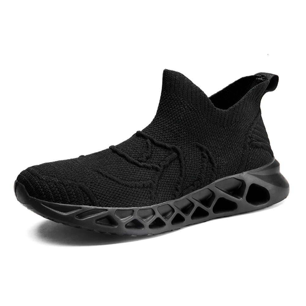 Hot selling lightweight non-slip casual man custom Elastic running mesh breathable sports shoes for men