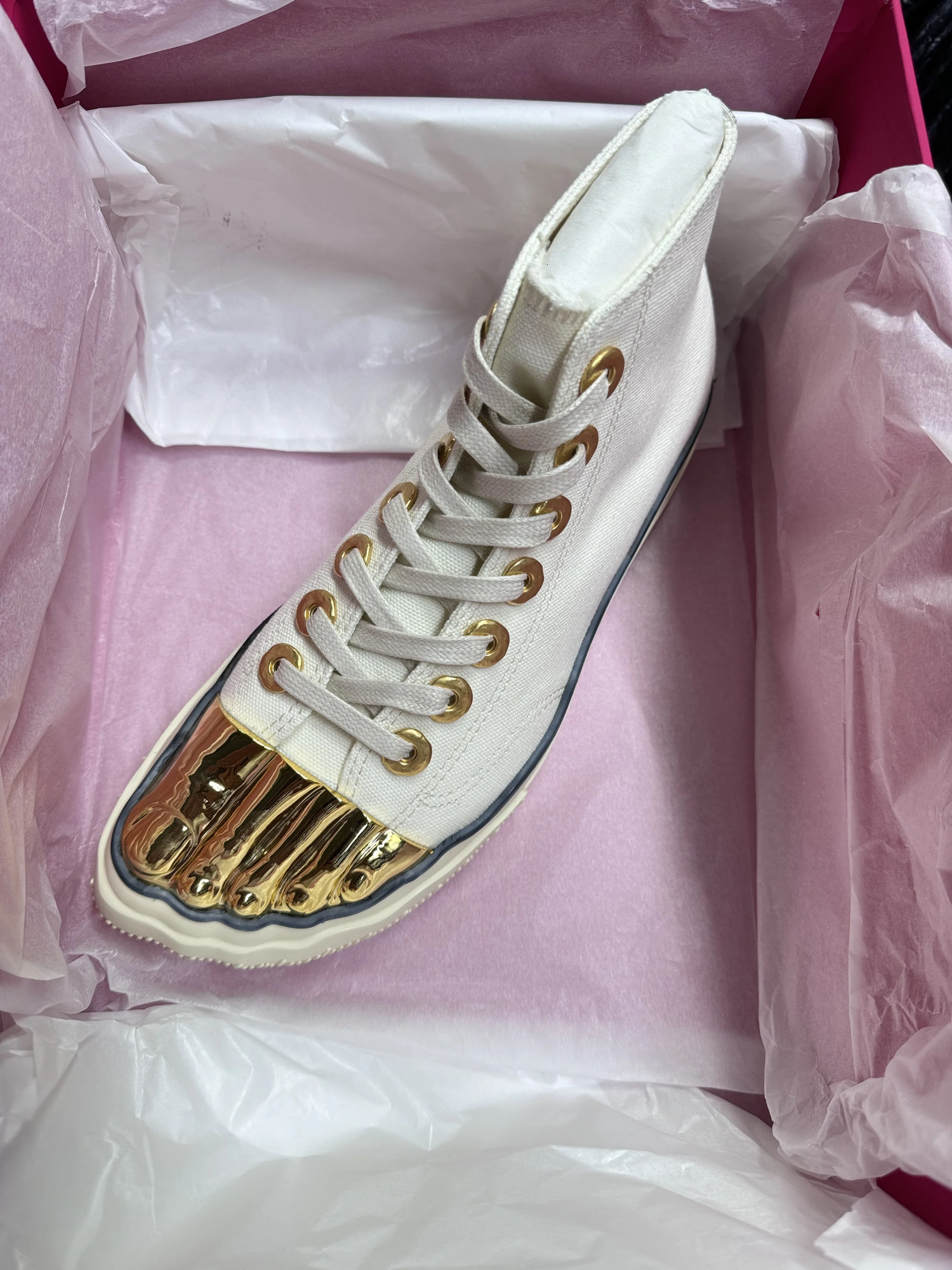 2024 Split Five Finger High Set Niche Metal Toe Casual Sports Canvas Shoes Men's And Women's Shoes