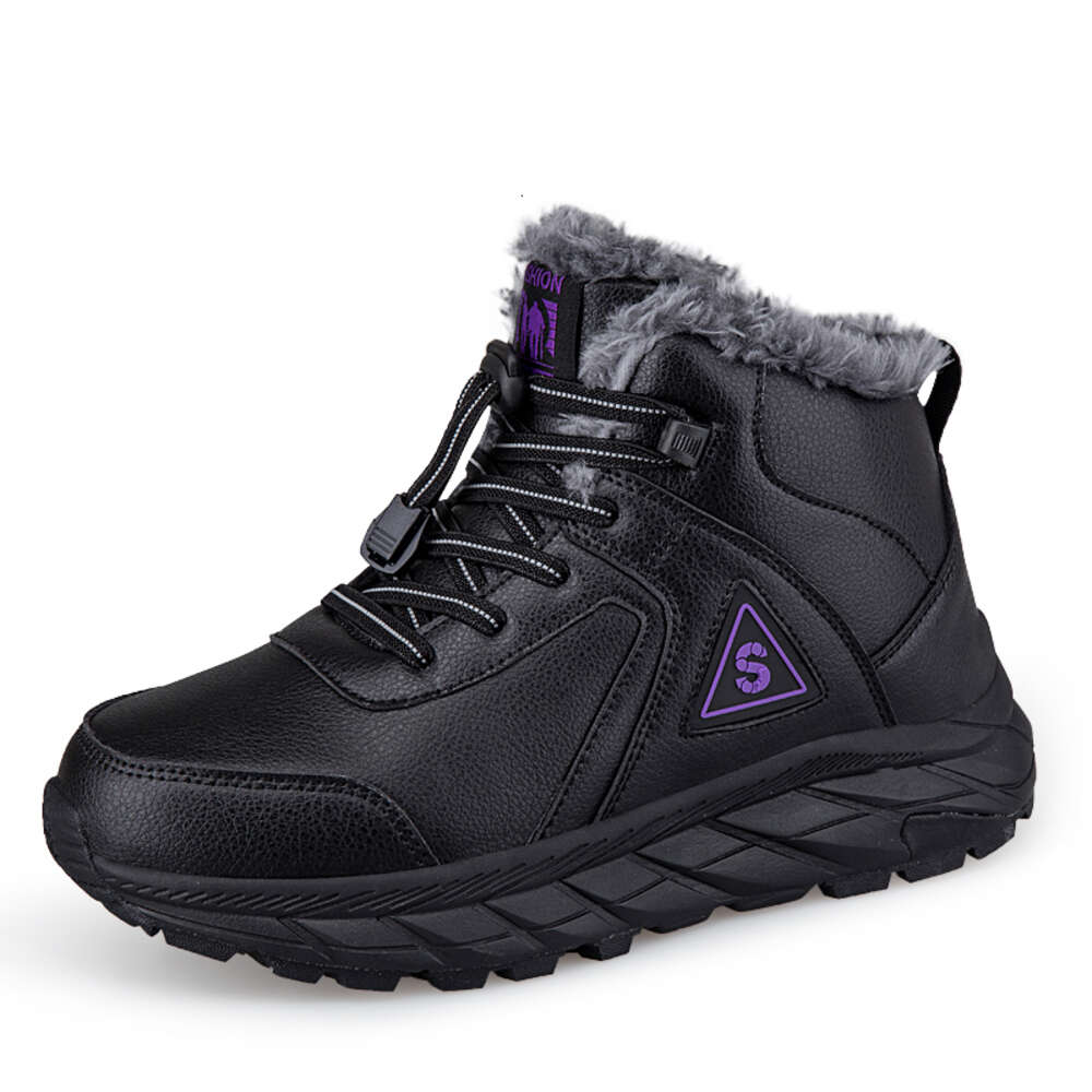 Winter high-top couple snow boots shees plus cotton new men and women with walking shoes