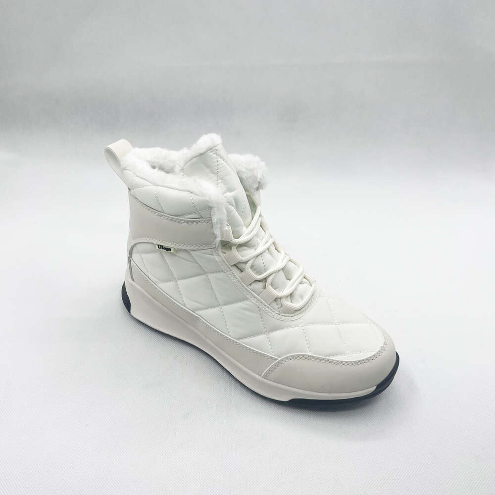 Customized outdoor lace-up snow for Women waterproof winter casual Long fuzzy warm women's boots