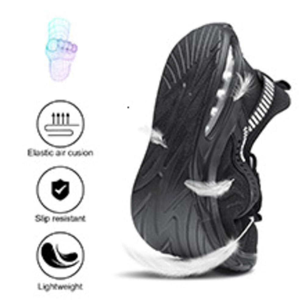 Anti slip safety work boots are not easily damaged, steel toed men's shoes, women's lightweight air cushion sports shoes