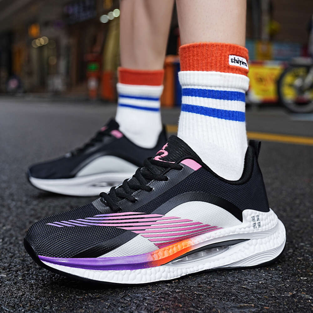 High quality Outdoor Fashion Sneakers Breathable lightweight Air cushion Sports Woman Men Casual Running Shoes