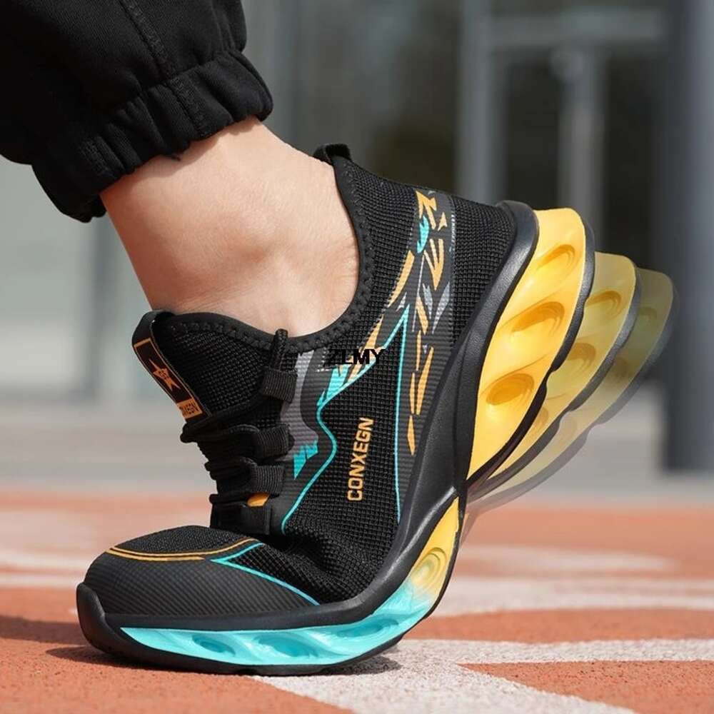 Fashion Steel Toe Sneaker Puncture Proof Industrial Man Breathable Work Safety Shoes