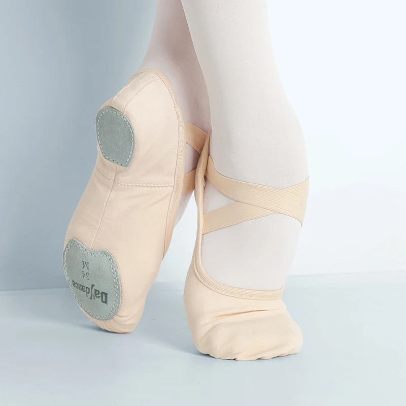 Professional Elastic Ballet Shoes Womens Split Soft Sole Canvas Ballet Shoes 240611