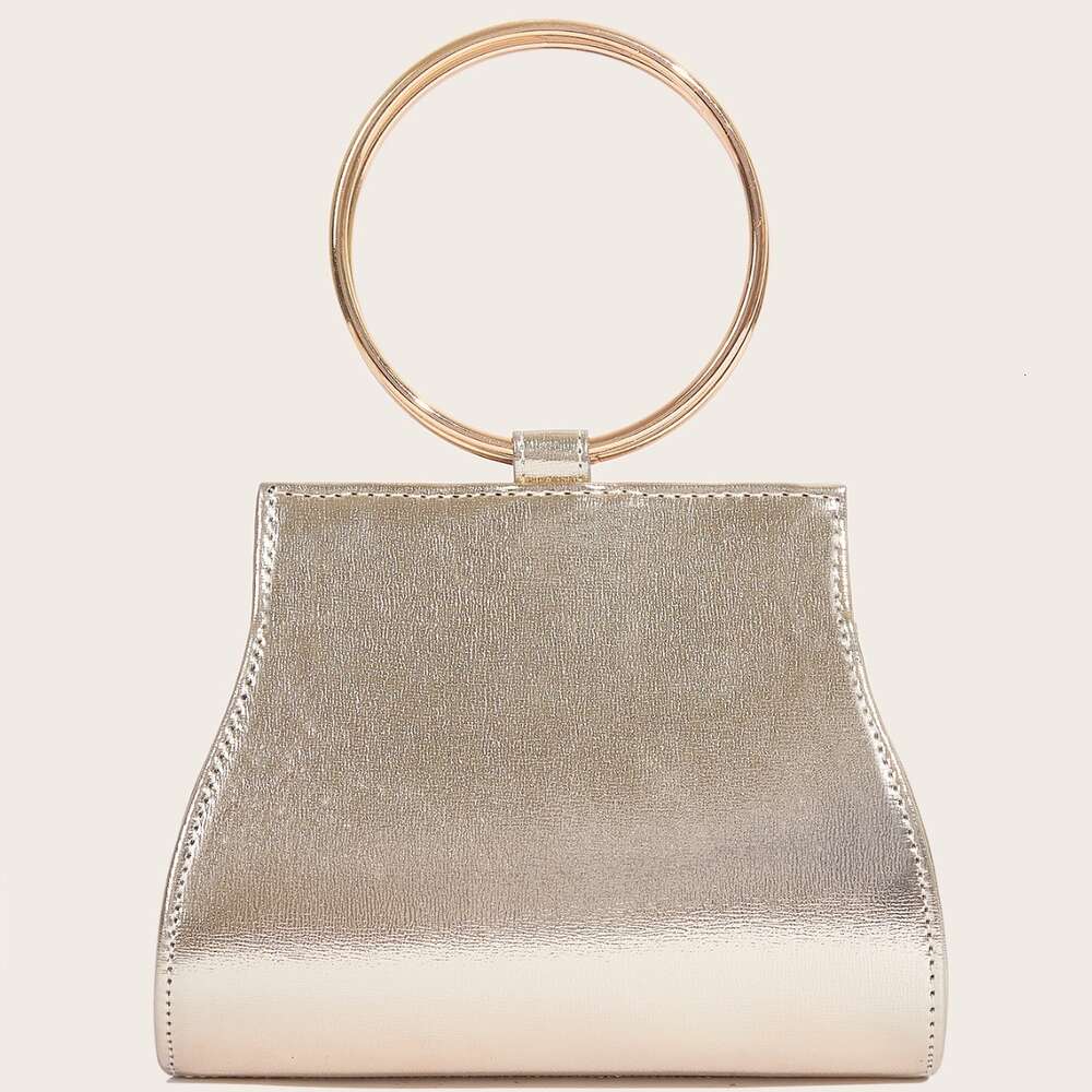 Banquet New PU Chain Advanced Magnetic Buckle Handbag Gold Women's Bag H6.12#42 ddmythur