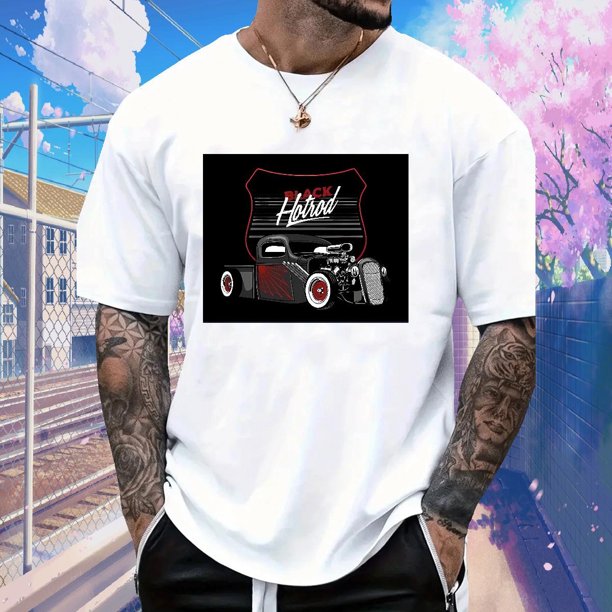 2024 Designer T-Shirts Plus Size Cartoon Daily Wear Mens Tshirts Breathable Crew Neck Cotton Classic