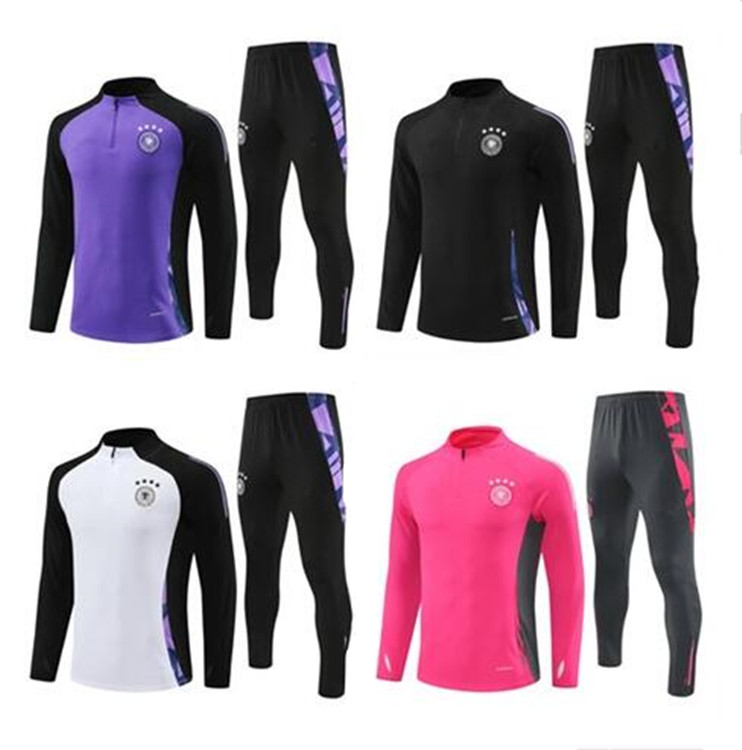 24 25 Germany tracksuit soccer jersey KROOS GNABRY WERNER DRAXLER REUS MULLER GOTZE germany training suit Men kids kit sportswear