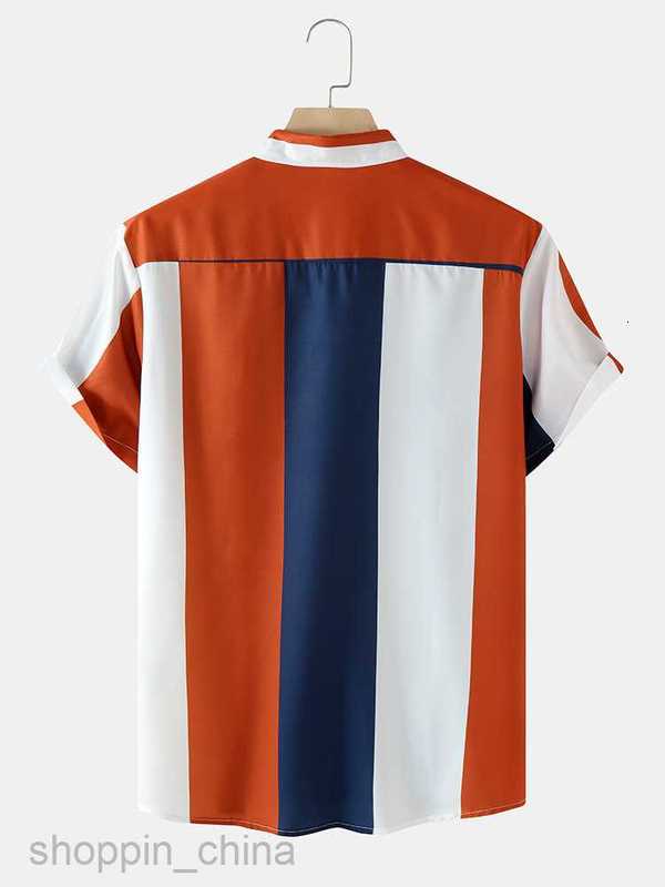 Men's Casual Shirts Summer male cardigan men 3D digital printed shirt man casual shirt short sleeved shirt tops