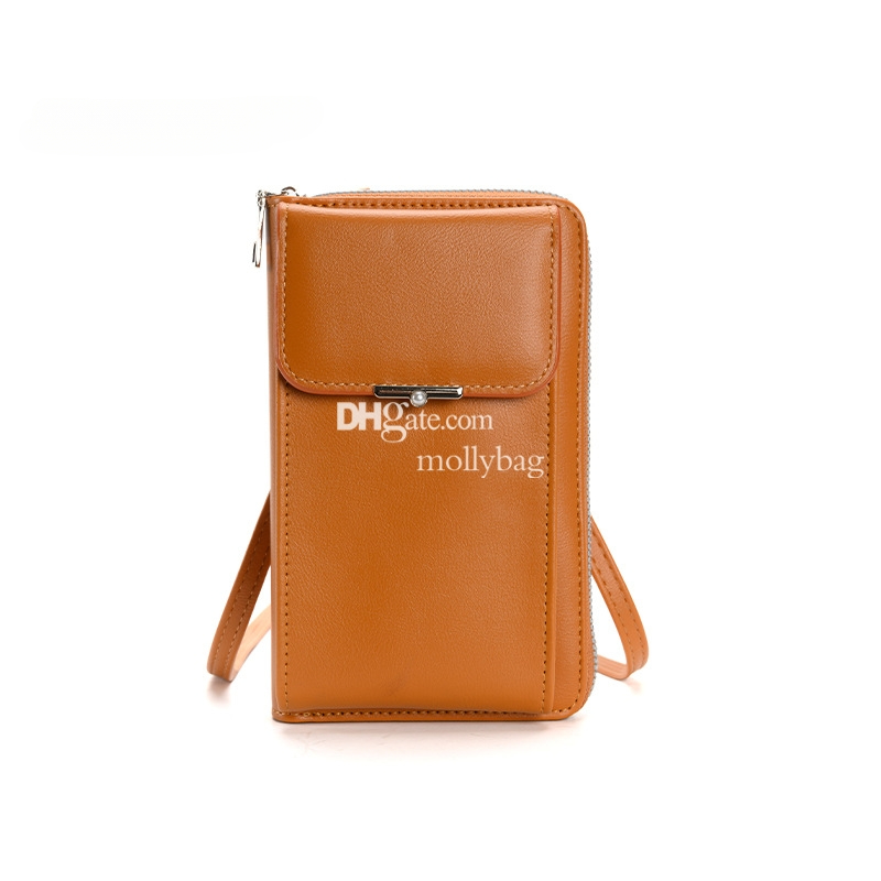 High Quality Women's Luxury Handheld Money Small Shoulder Bag Vintage Versatile Leather Zipper Mini Square Portable Designer Messenger Phone Bag