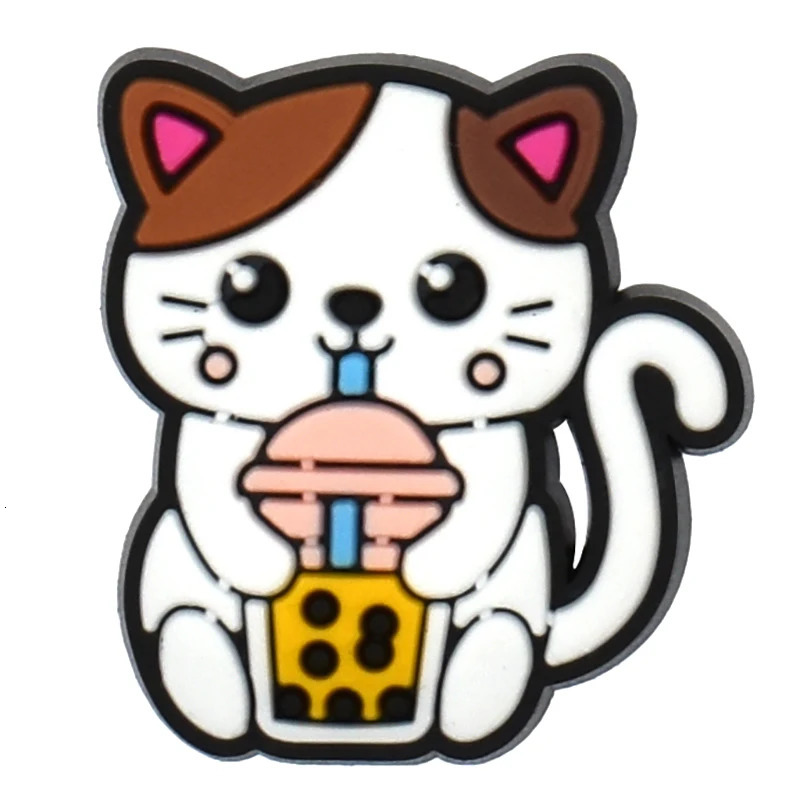 Charms shoe accessories milk tea decoration jeans womens sandals buckle childrens favorite mens badges boys 240611