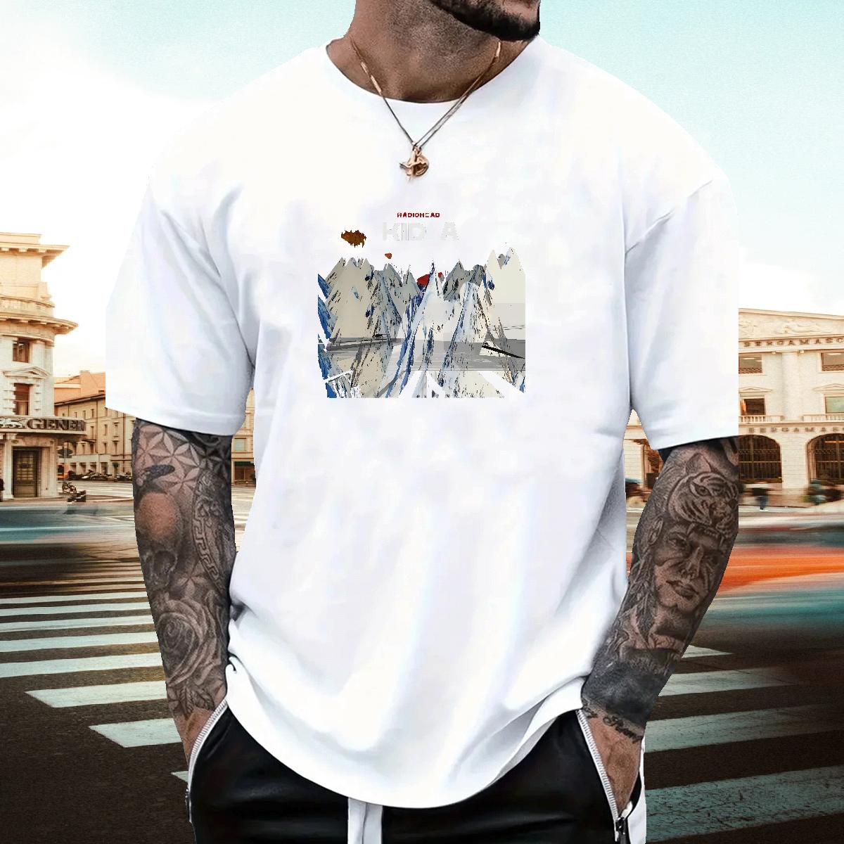 Fashion Casual T Shirts Men DIY Men Tops Tees Sport Breathable Crew Neck Cotton Cool Top Tees