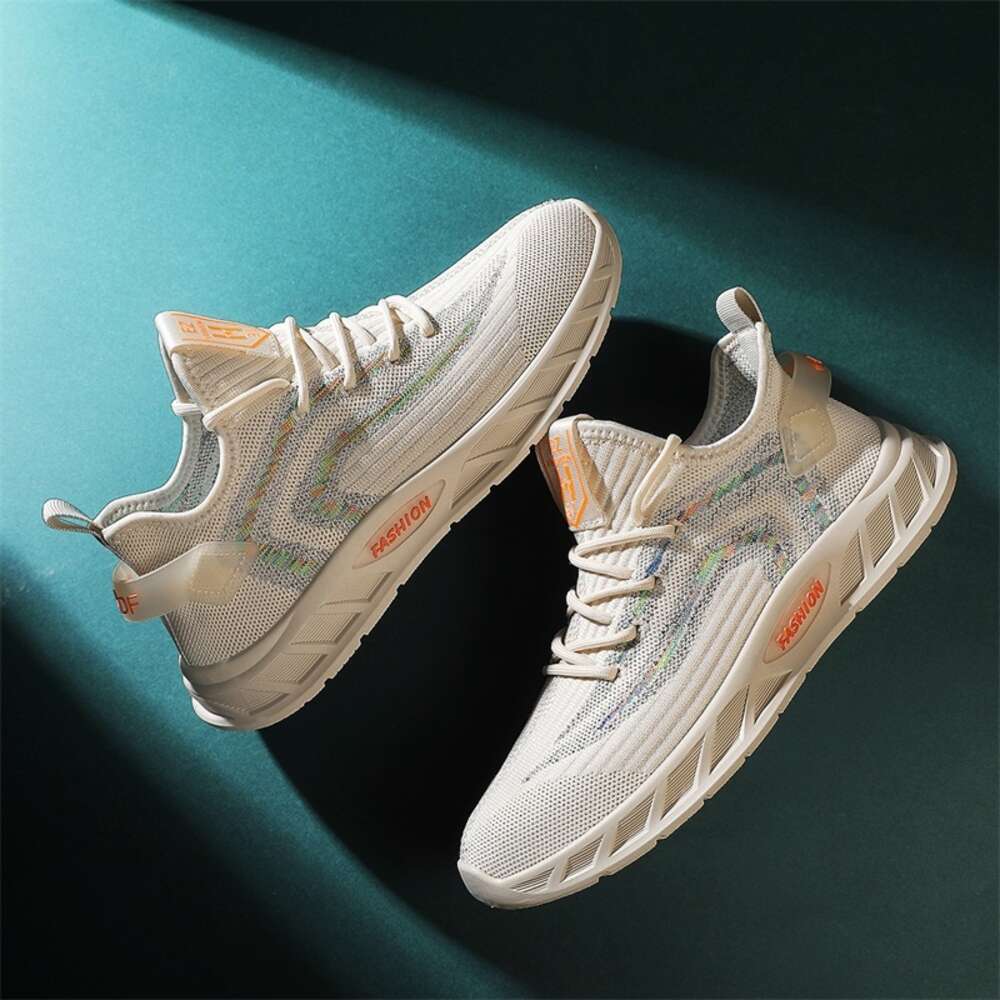 New Design Men's Running Walking Style Sports Shoes Lace up Breathable Casual Sneakers
