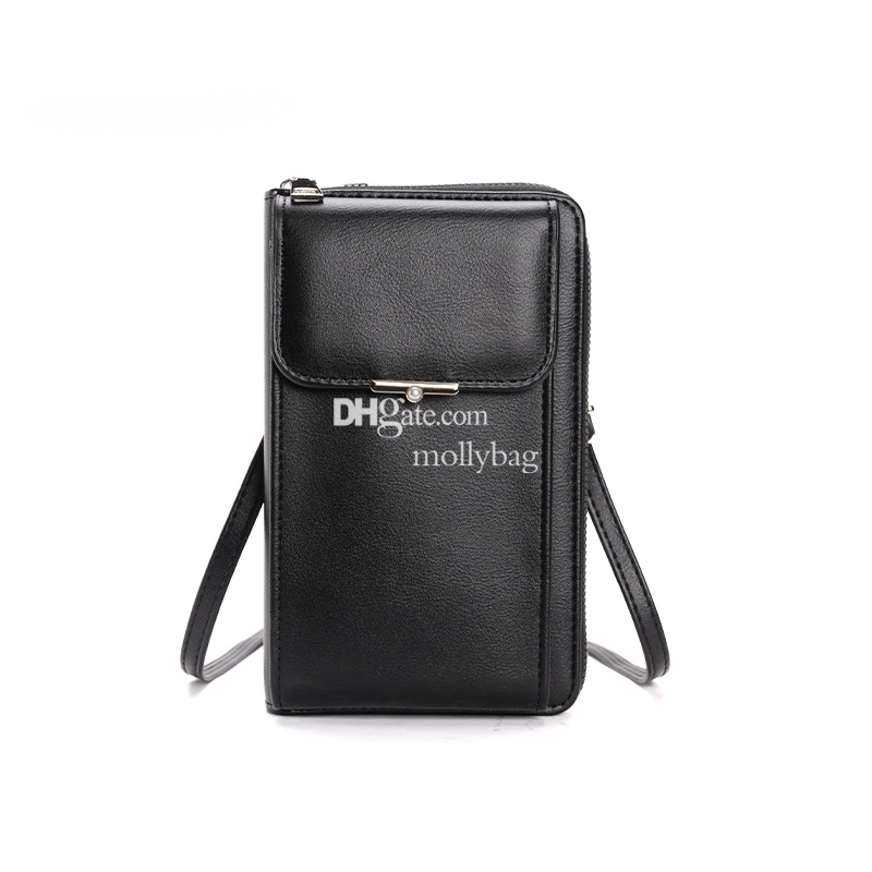 High Quality Women's Luxury Handheld Money Small Shoulder Bag Vintage Versatile Leather Zipper Mini Square Portable Designer Messenger Phone Bag