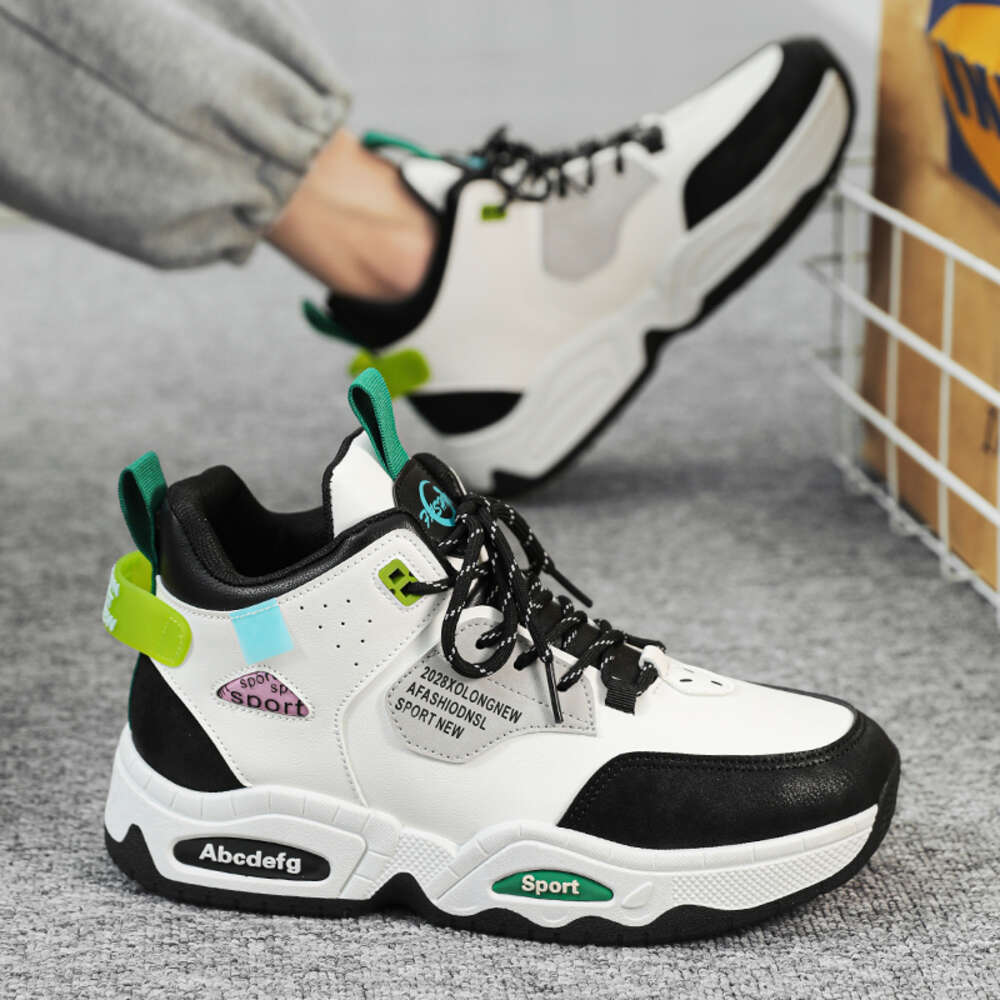 New high-top casual new shees non-slip bread shoes fashion lace-up men's sneakers