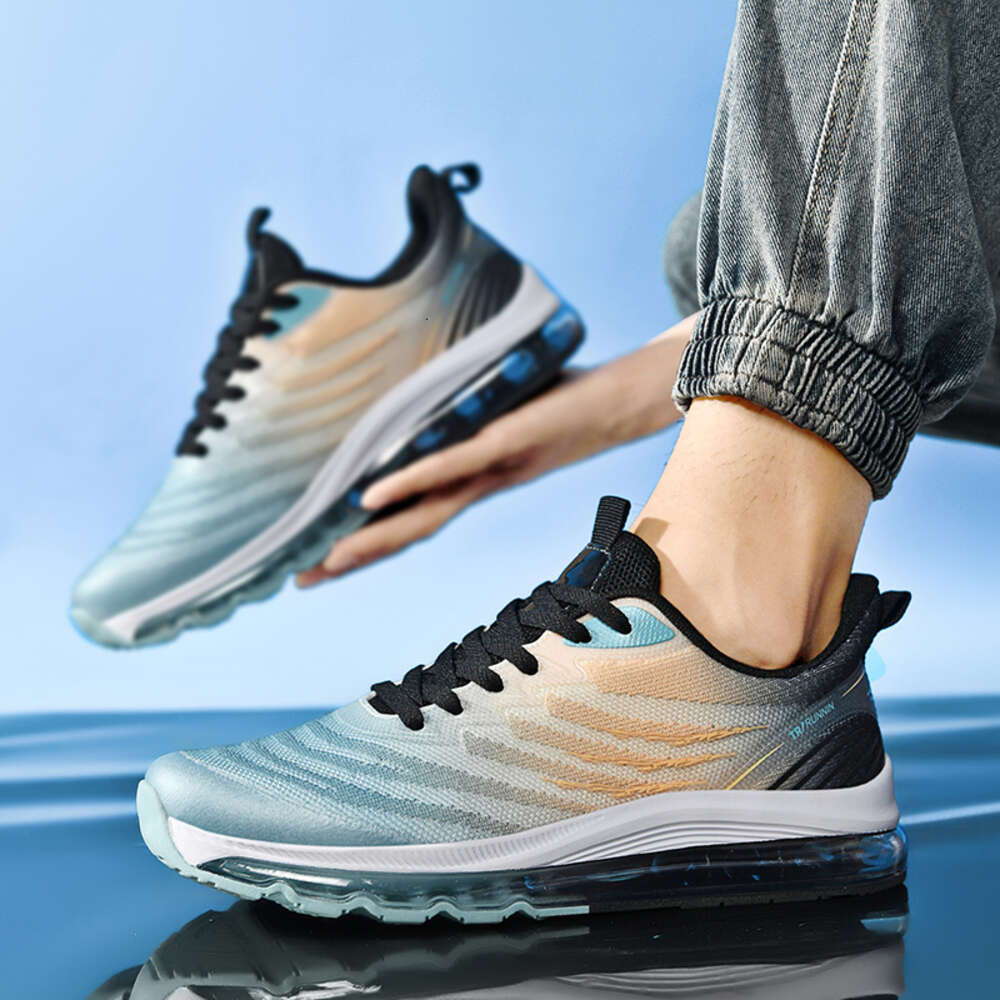 Outdoor High quality Size 39-49 Breathable Light Fashion Sneakers Air cushion Men's Casual Running Jogging Shoes