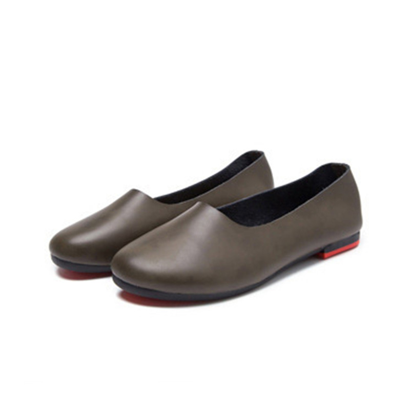AIYUQI Women Flats Shoes Genuine Leather Ladies Shoes Large Size Casual Lightweight non-slip 2024 New Women Loafers
