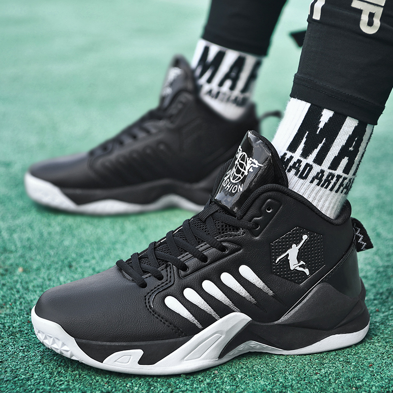 Mens Basketball Shoes High-top Sports Casual Field Training Sneakers 2024 New Non-slip Basketball Boots for Children