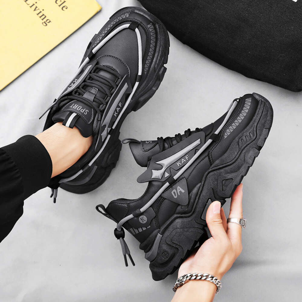 Factory direct sales men's walking Fall high top casual Autumn and winter platform Chunky shoes