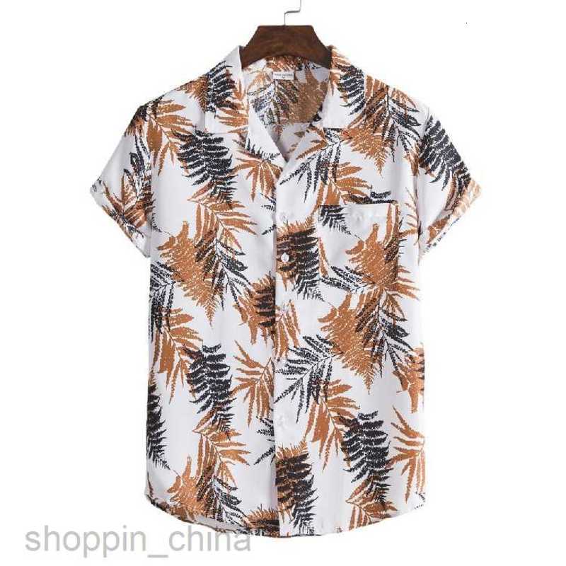 Men's Casual Shirts Men's shirt top new product male shirt size fashionable loose fitting suit collar casual floral shirt tops