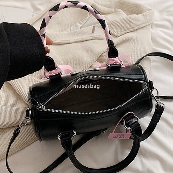 New Advanced Ballet Bow Handheld Boston Bag Women's Fashion Shoulder Bag High Quality Crossbody Bag Versatile Pillow Bag