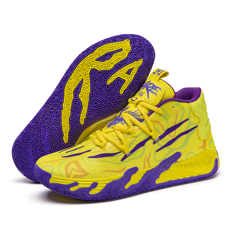 2024 New Sports Student Ultra Light Shock Absorbing Running Shoes Male Student Practical Basketball Shoes
